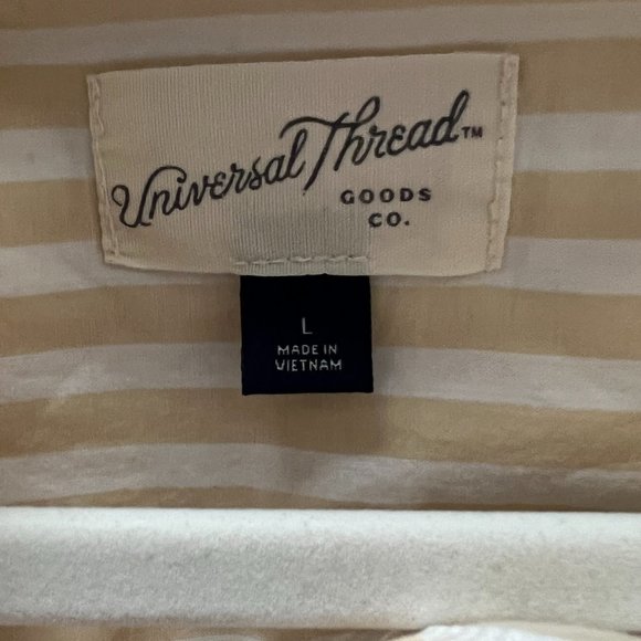 UNIVERSAL THREAD Yellow Striped Blouse- LARGE - Picture 5 of 5